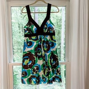 Banana Republic Empire Waist Cotton Silk Lined Dress